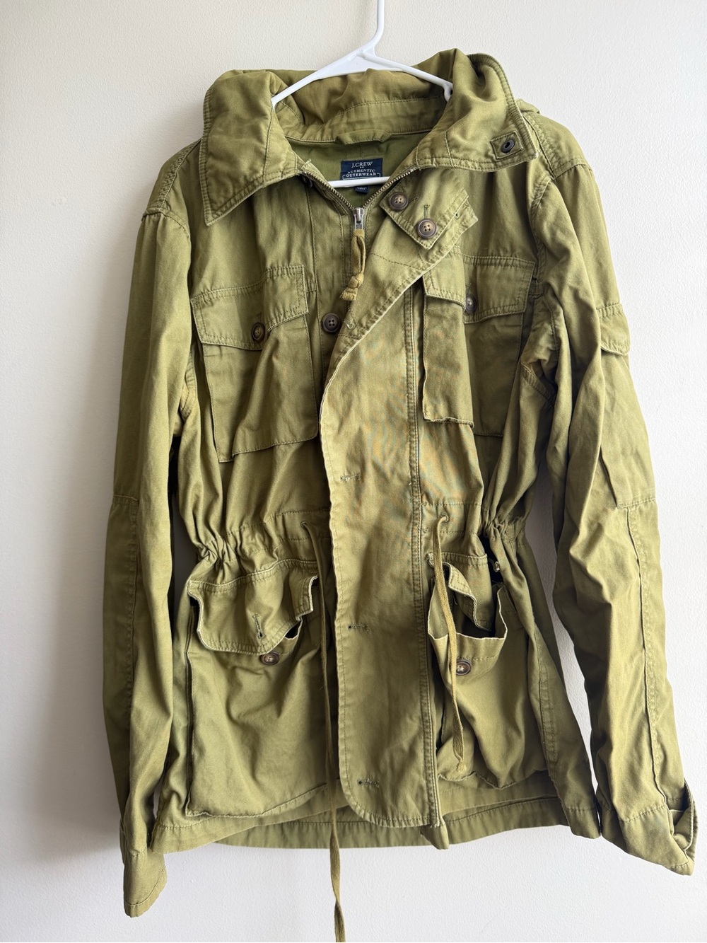 J. Crew Olive Utility Field Jacket - Womens